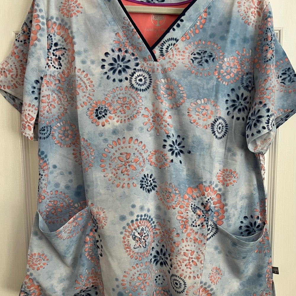 Healing Hands Scrub top